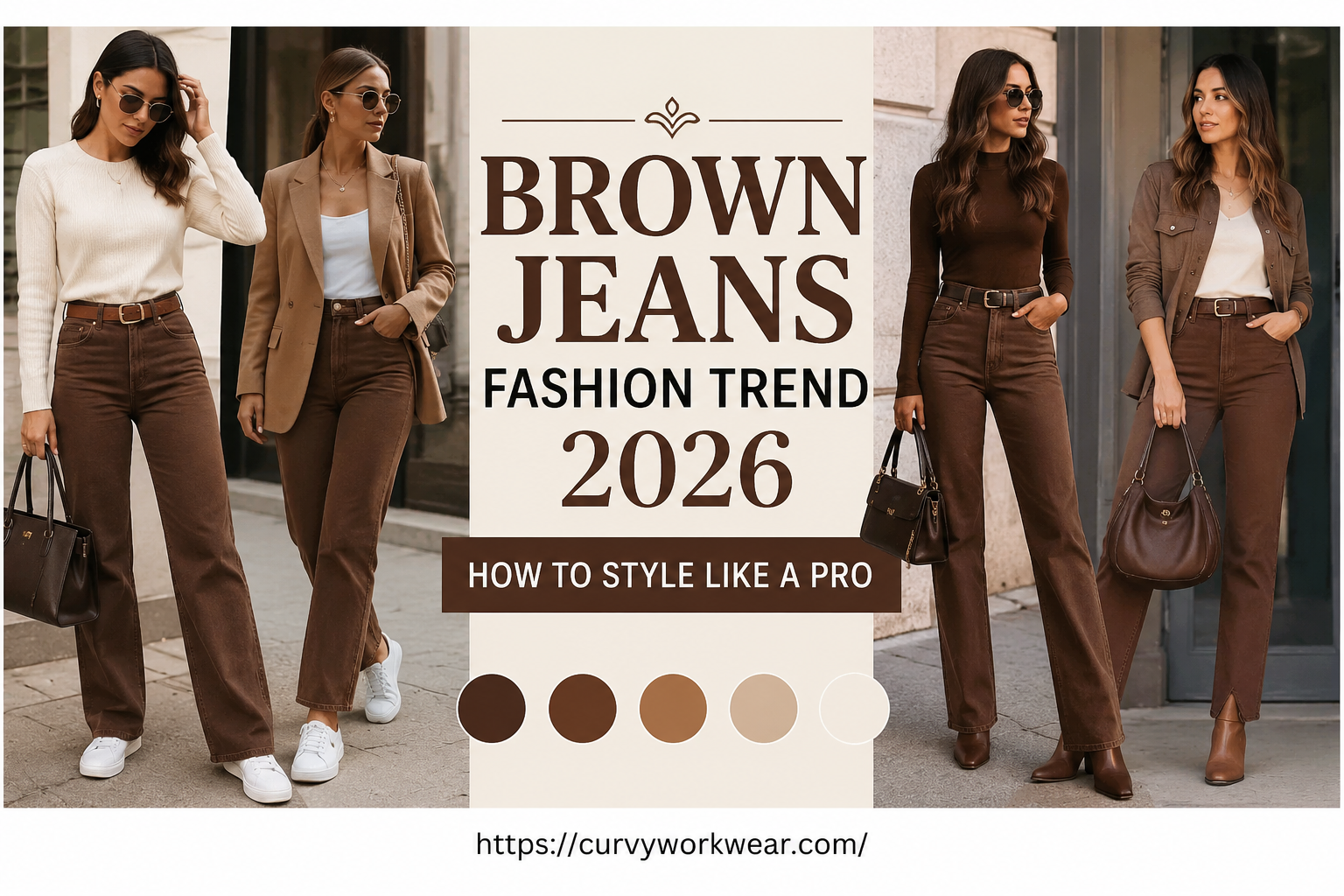 Brown Jeans Fashion Trends
