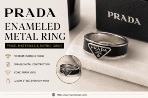Prada Enameled Metal Ring