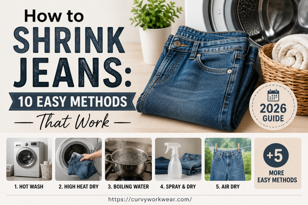 How to Shrink Jeans: 10 Easy Methods That Actually Work