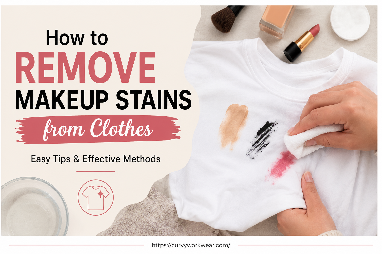 How to Remove Makeup Stains from Clothes