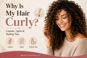 hair is curly