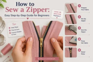 how to sew a zipper