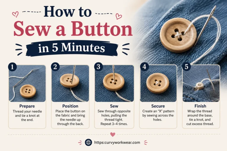 How to Sew a Button in 5 Minutes (Easy Guide)