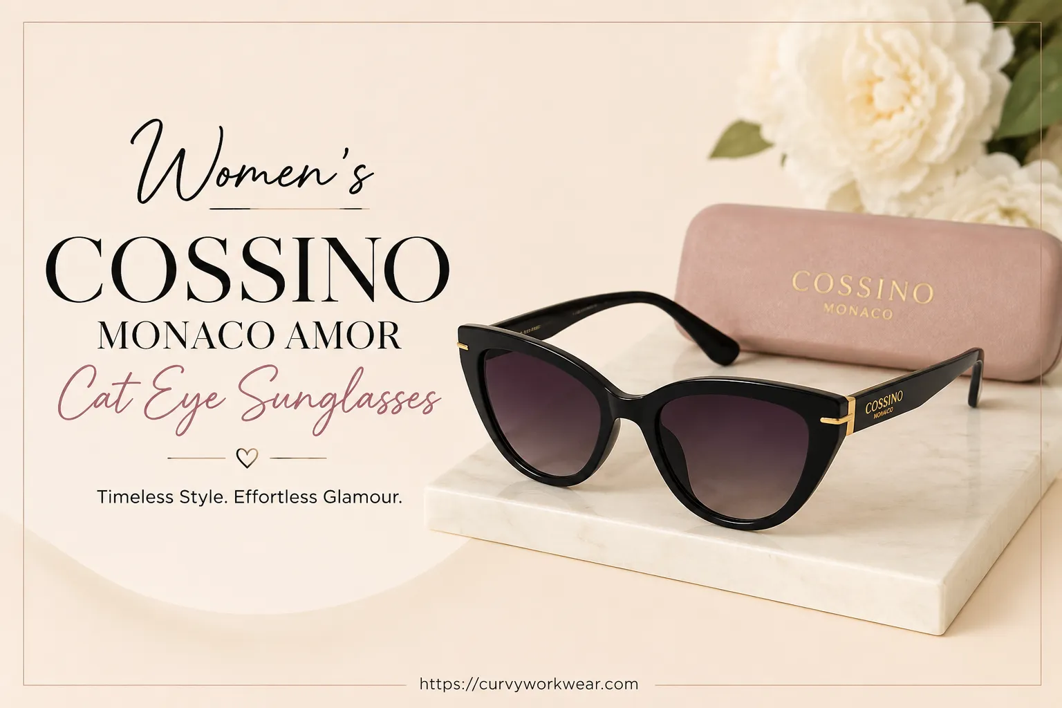 women's cossino monaco amor cat eye sunglasses