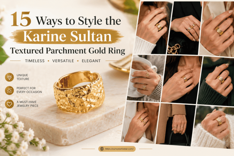 15 Ways to Style the Karine Sultan Textured Parchment Gold Ring in 2026