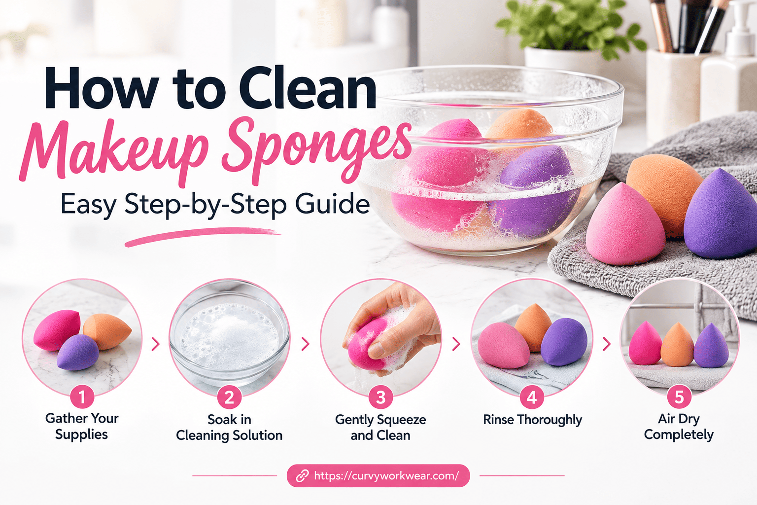 how to clean makeup sponges