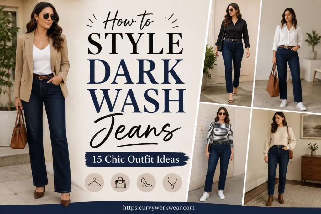 How to Style Dark Wash Jeans: 15 Chic Outfit Ideas
