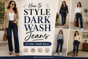 How to Style Dark Wash Jeans: 15 Chic Outfit Ideas