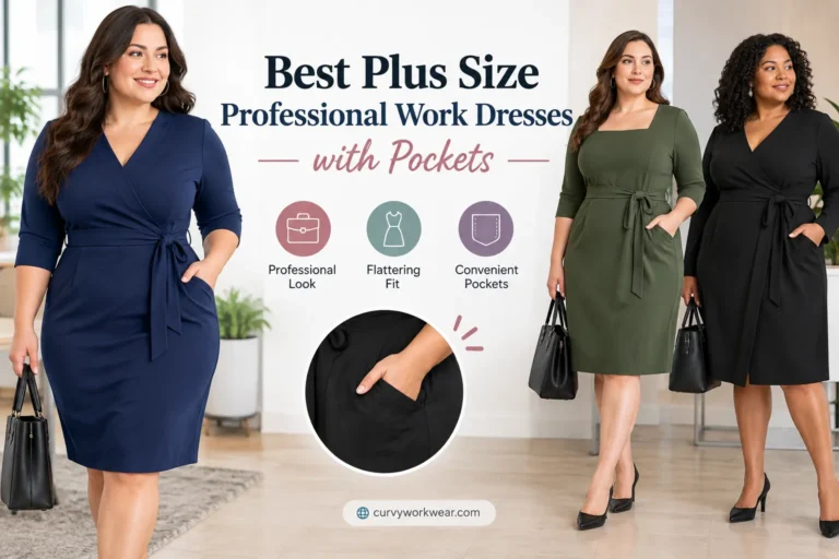 Best Plus Size Professional Work Dresses with Pockets