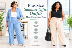 plus size summer office outfits