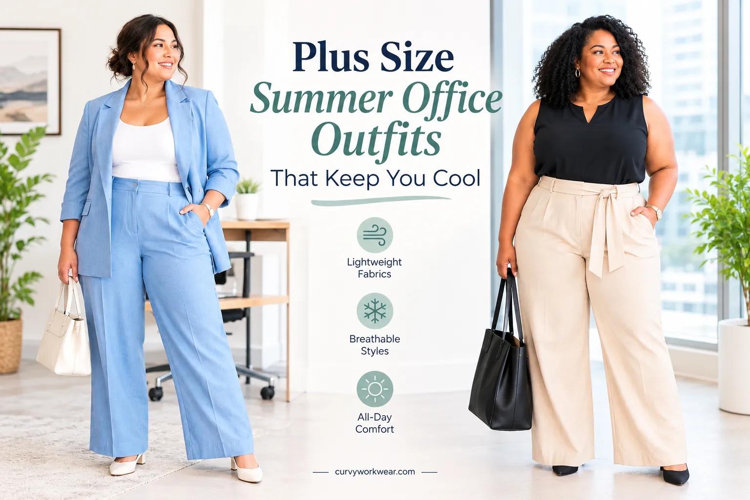 plus size summer office outfits