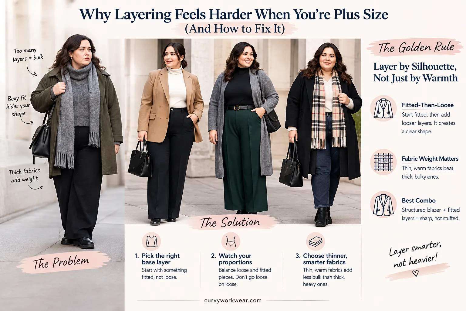plus size layering combos