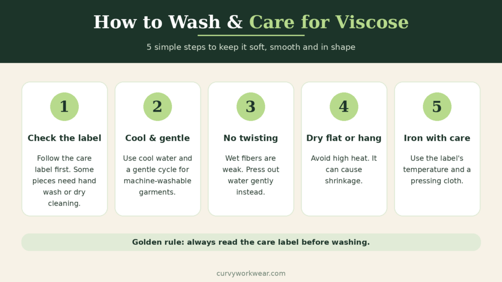 5 steps to wash and care for viscose clothing safely
